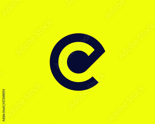 Fotografie CE EC LETTER LOGO DESIGN VECTOR TEMPLATE