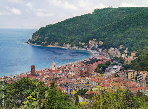 Ligurian coast of Noli in Italy