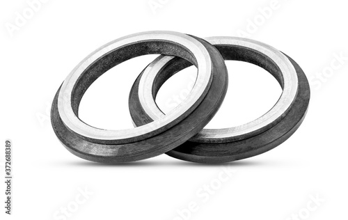  oilseals seal, isolated,on white back ground
