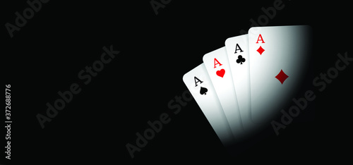 Cards game spades Queen King Heart Ace Poker player card game symbols Spade jack Oneline line pattern Vector bridge icons Funny gambling play suit black blackjack Casino club gaming playing suits photo