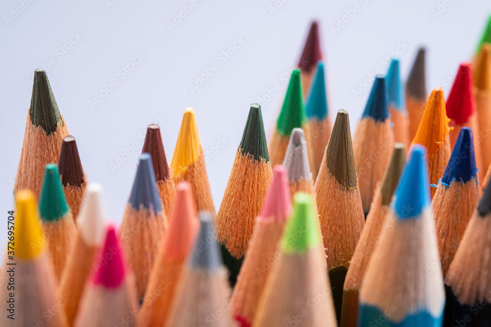 closeup color pencil, back to school concept
closeup color pencil, back to school concept