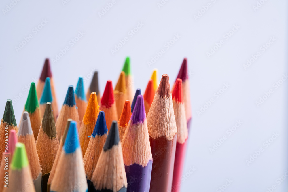 closeup color pencil, back to school concept
closeup color pencil, back to school concept