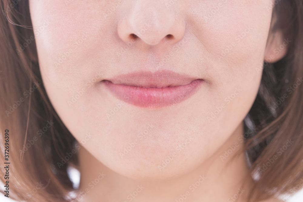 Obraz premium 女性の口元