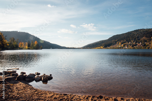 Obraz na plátně lac de Gérardmer en automne