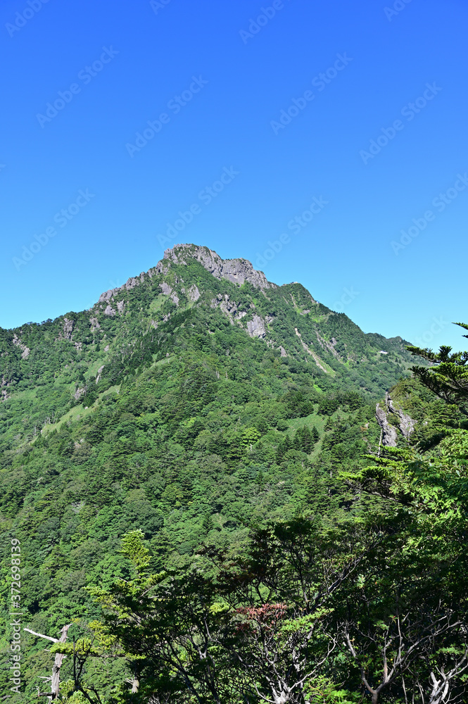 瓶ヶ森と石鎚山の夏