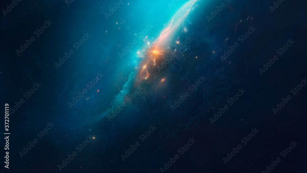 Nebula on a background of outer space	