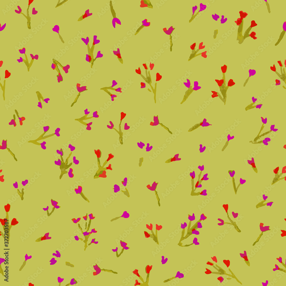 Breath of Spring purple floral pattern