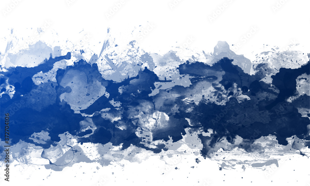  Blue Abstract Artistic Watercolor Paint Background
