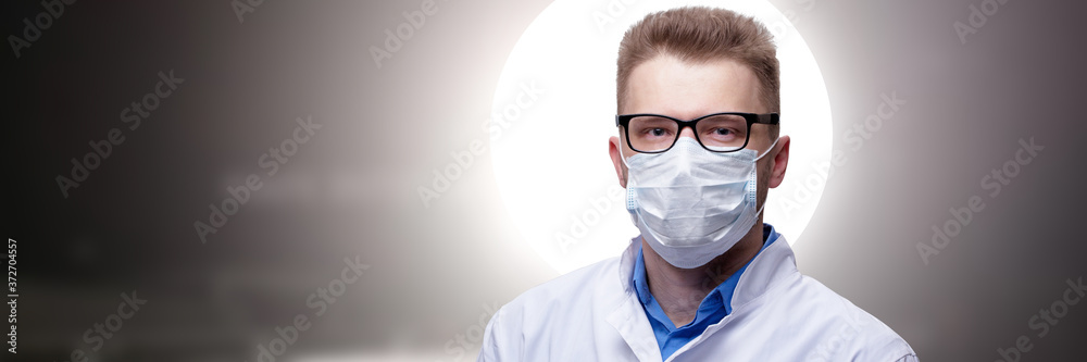 Young doctor against new Coronavirus 2019-nCoV Young doctor against new Coronavirus 2019-nCoV