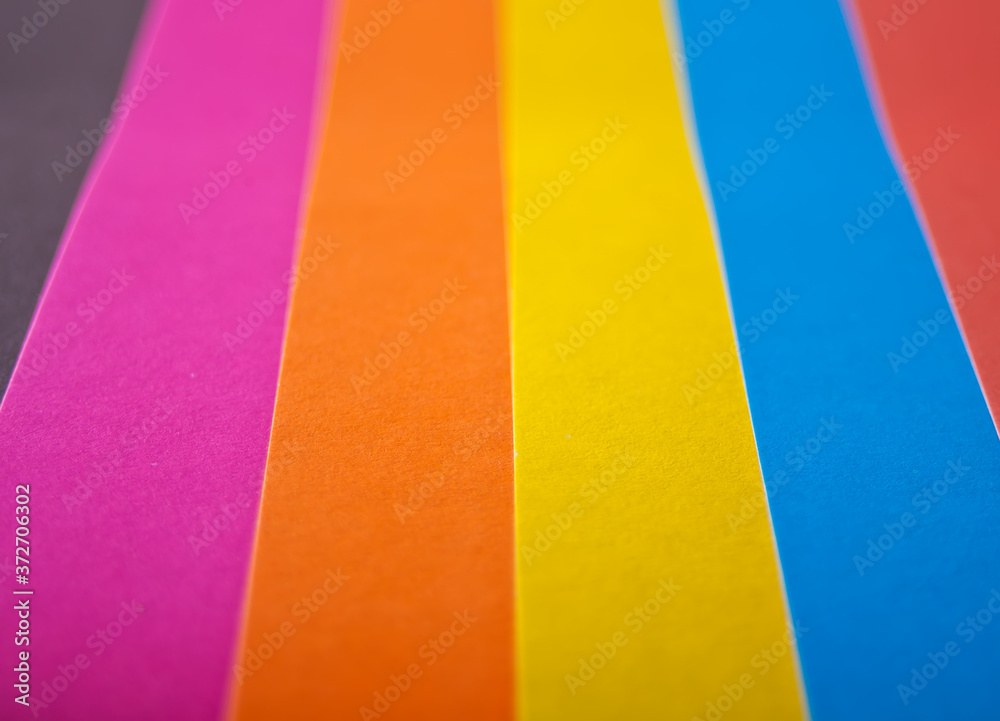 Abstract background with colored of six paper.