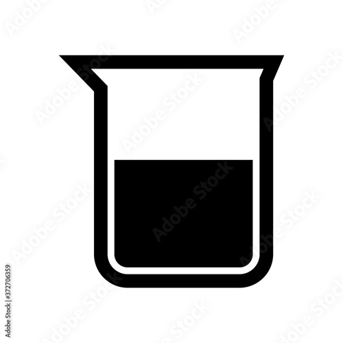 laboratory equipment icon, coronavirus ico n vector symbol isolated illustration white background