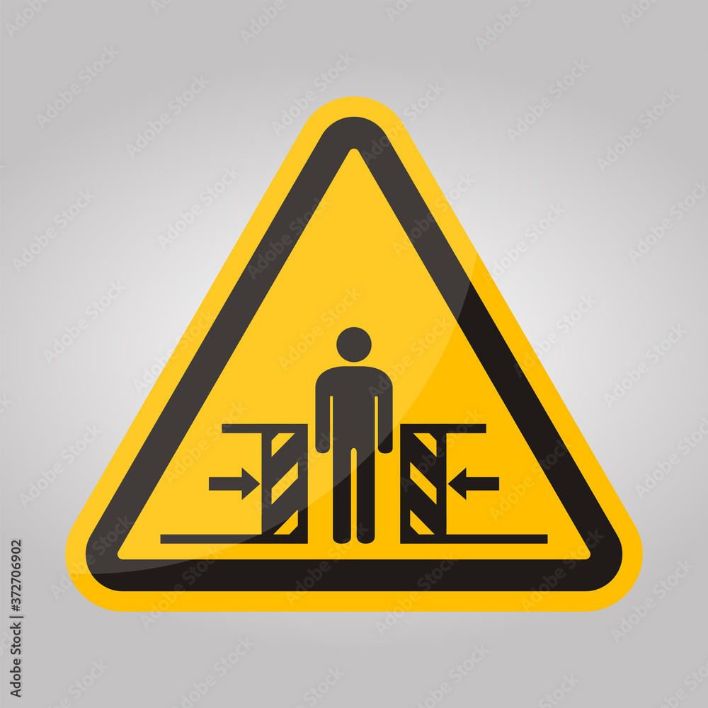 Body Crush Force From Two Sides Symbol Sign, Vector Illustration, Isolate On White Background Label .EPS10