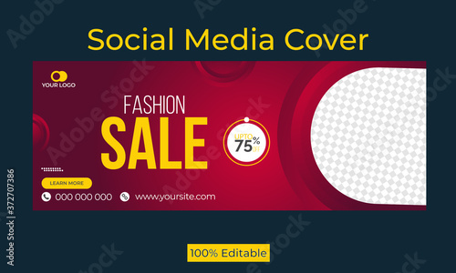Social media cover and banner template design 