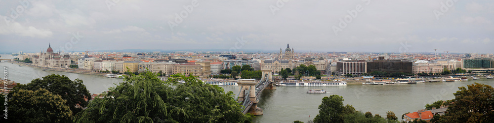 Panoramic view of the city of Budapest
