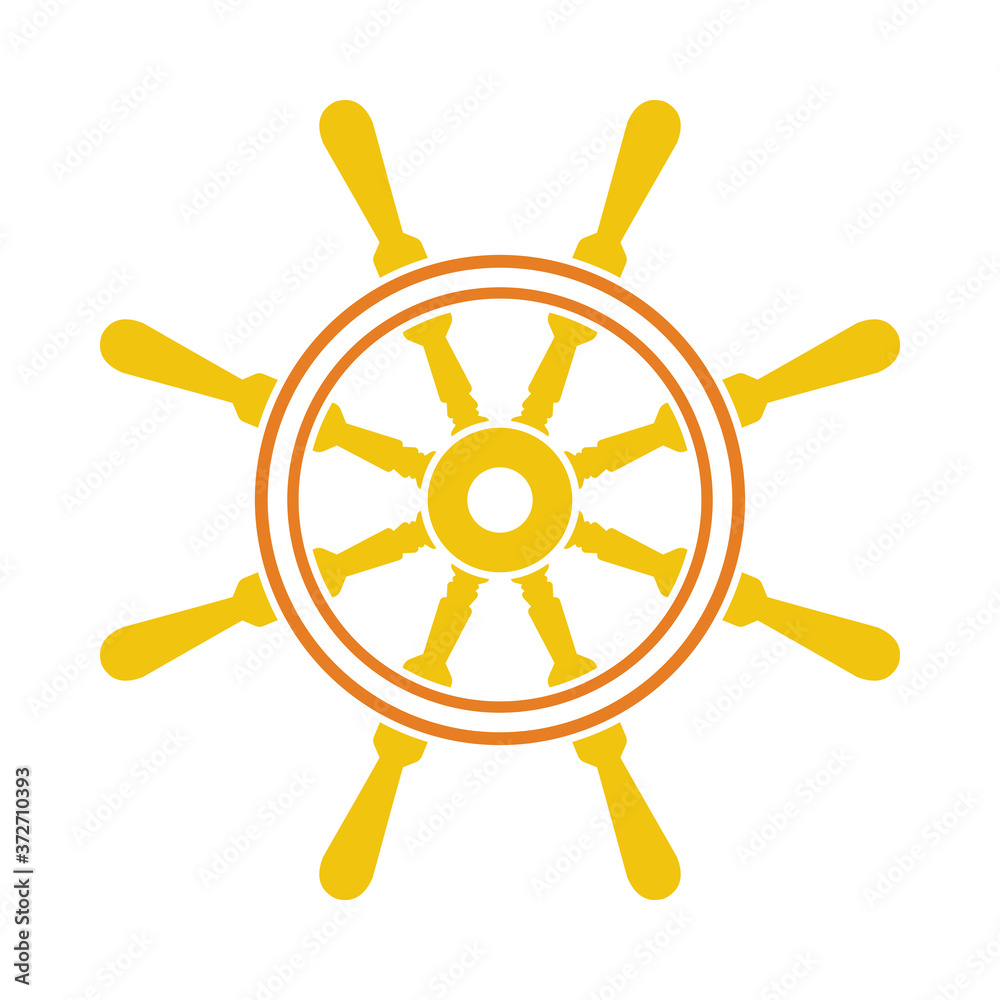 Obraz premium Icon Of Steering Wheel