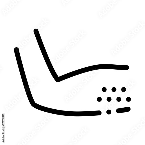 hairy armpits icon vector. hairy armpits sign. isolated contour symbol illustration