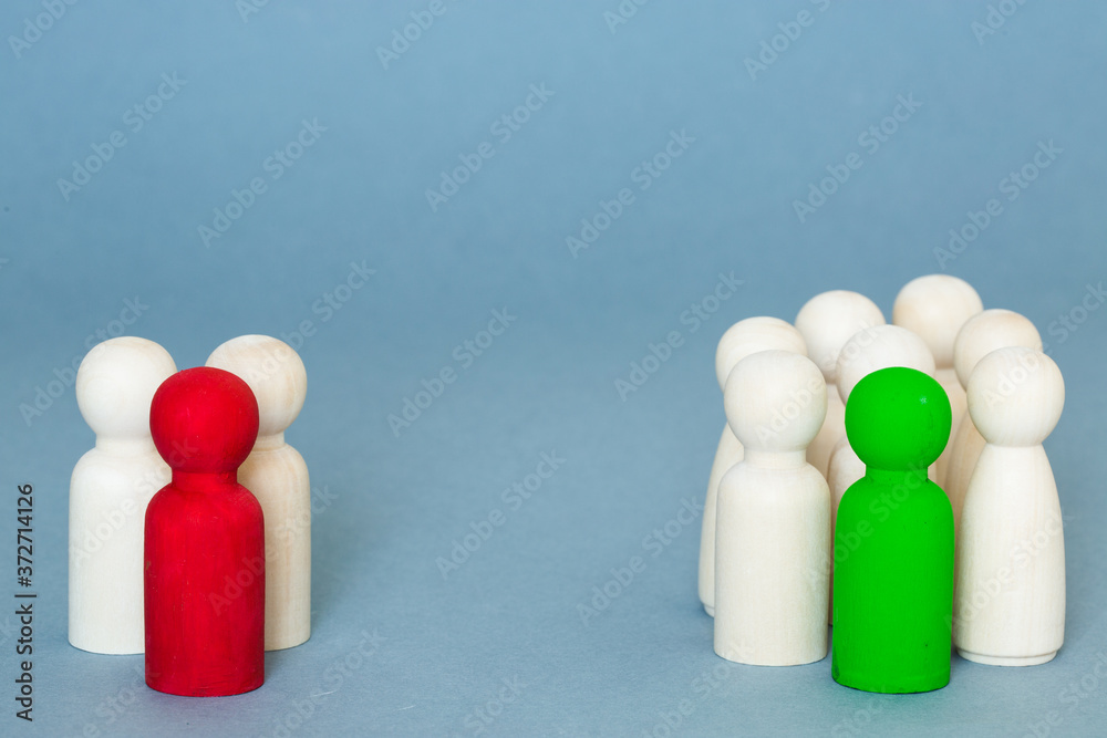 A group of voters supporting a yes vote in an election or ballot A group of voters supporting a yes vote in an election or ballot