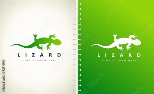 Lizard logo vector animal reptiles