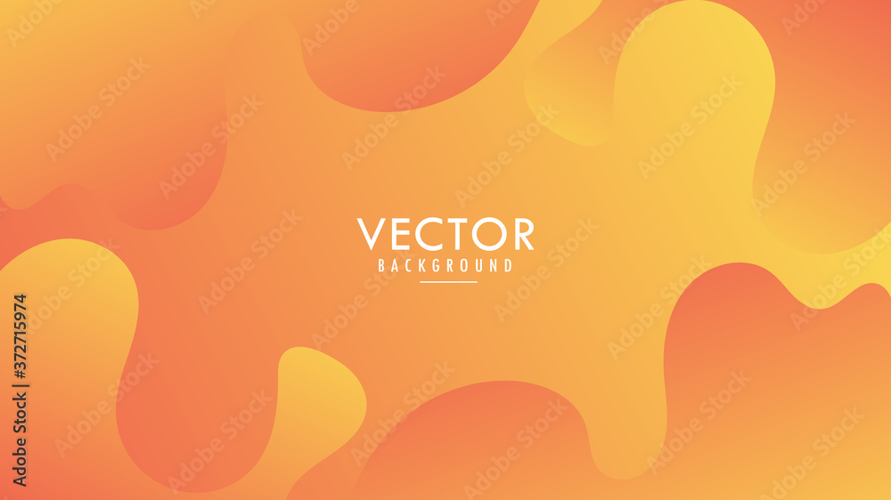 Orange Gradient Background, Wallpaper. Cover, Header, Landing, Ad, Advertising, Blank, Space Template. Design Graphic Vector EPS10
