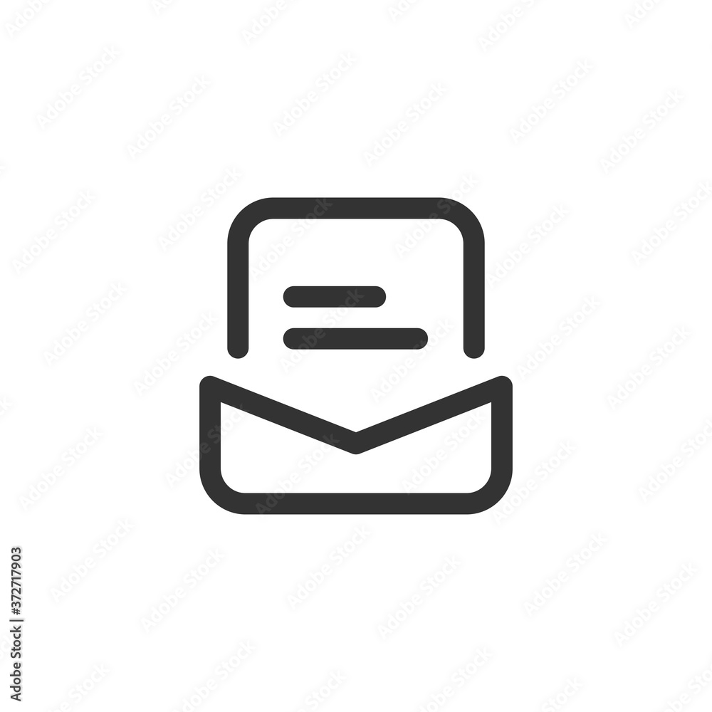 Open mail icon. Envelope symbol modern, simple, vector, icon for website design, mobile app, ui. Vector Illustration Open mail icon. Envelope symbol modern, simple, vector, icon for website design, mobile app, ui. Vector Illustration