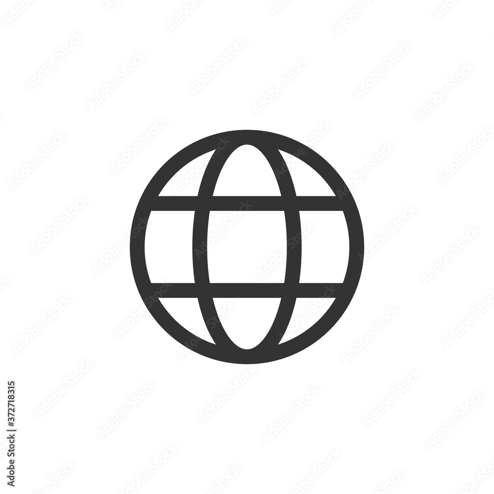 Globe icon. Earth symbol modern, simple, vector, icon for website design, mobile app, ui. Vector Illustration Globe icon. Earth symbol modern, simple, vector, icon for website design, mobile app, ui. Vector Illustration