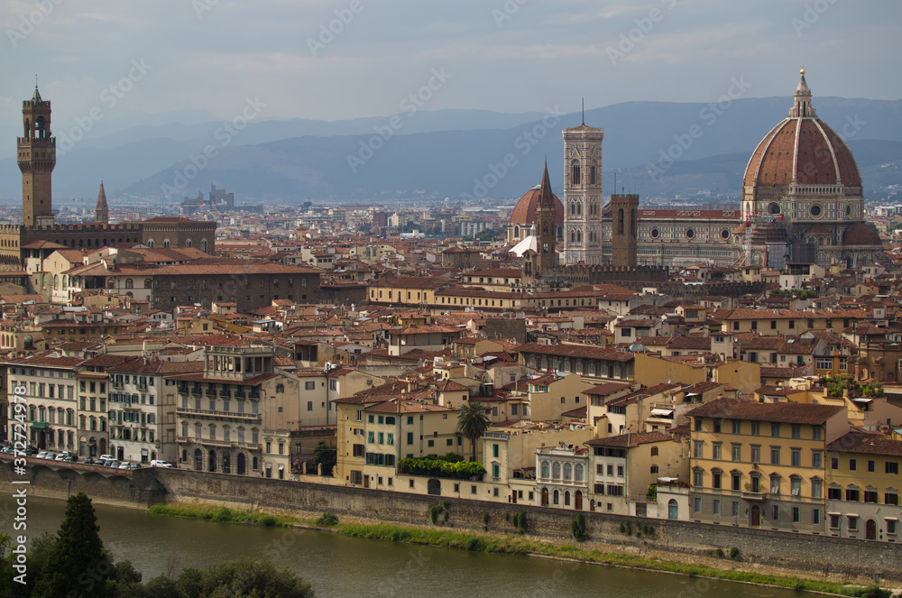 Fototapeta premium View of Florence from Piazzale Michelangelo