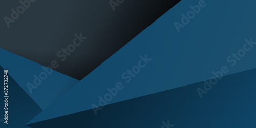 Abstract background dark blue with 3d triangle elements 