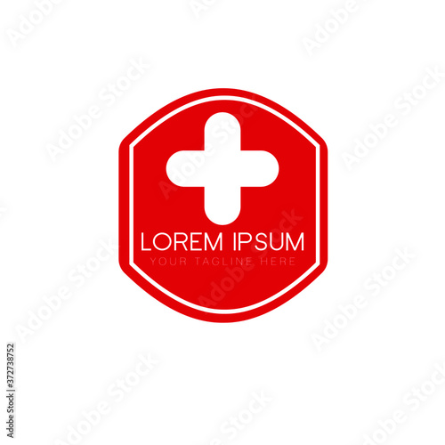 first aid icon doctor logo design.