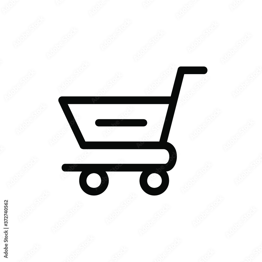 Shopping cart vector icon set collection.