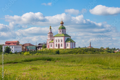 Il'inskaya church in Suzdal, Russia. Summer view