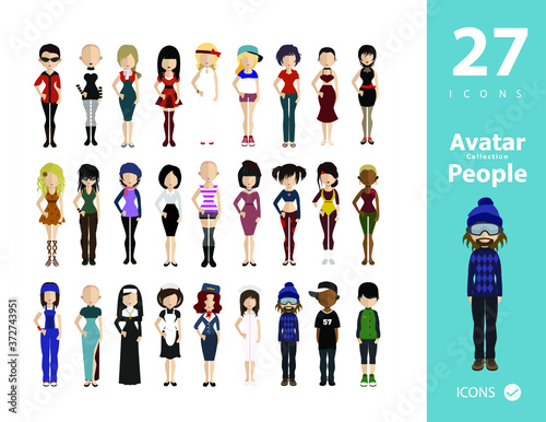 Collection of avatars ( 20 Man and woman Characters )