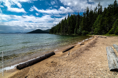 Fototapeta Naklejka Na Ścianę i Meble -  Upper West End of Priest Lake, Idaho, Close to Tule Bay
