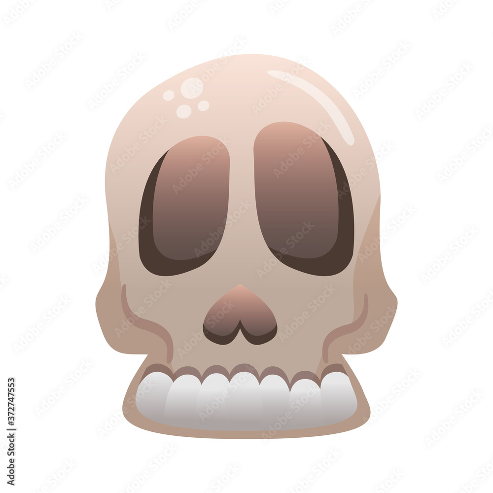halloween head skull degradient style icon halloween head skull degradient style icon