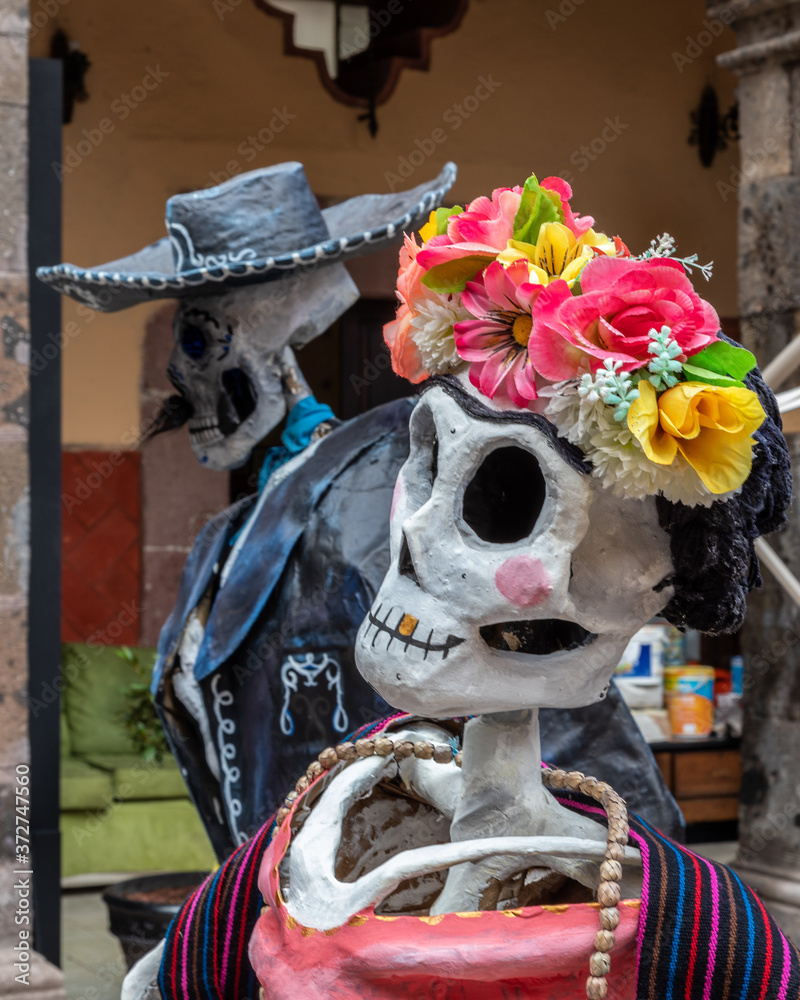 Fototapeta premium Day of the Dead couple