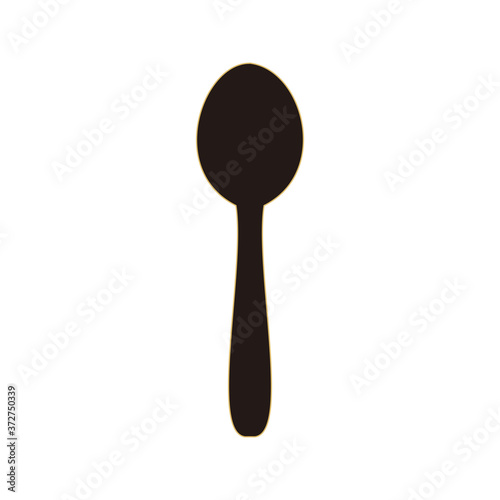 spoon icon vector illustration sign