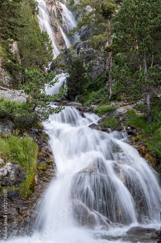 cascadas de Argualas, Panticosa, Pyrenean mountain range, Huesca, Spain photo