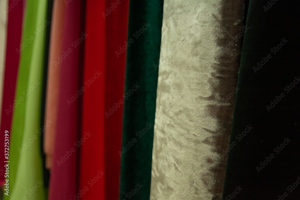 Colorful fabric for background. Fabric texture. Textile background.