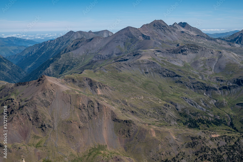 Gran Bachimala (Pico Schrader, Batchimale) 3.177 m, route of ascent to Punta Suelza, 2972 meters, Huesca, Spain Gran Bachimala (Pico Schrader, Batchimale) 3.177 m, route of ascent to Punta Suelza, 2972 meters, Huesca, Spain