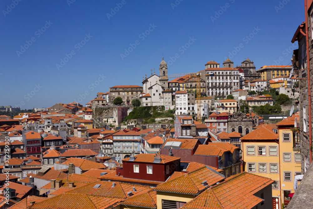 Panoramic view of the old World Heritage Site of Porto