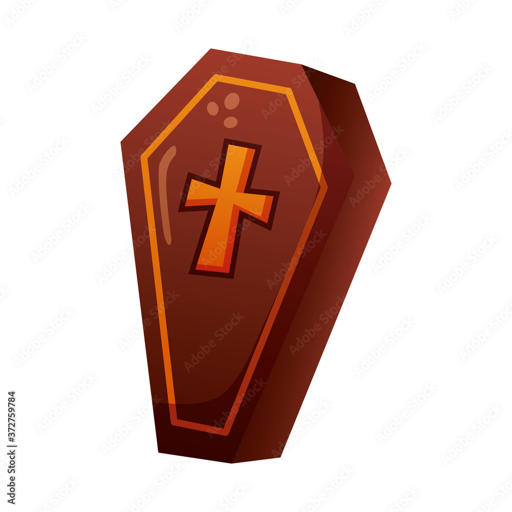 halloween coffin degradient style icon halloween coffin degradient style icon