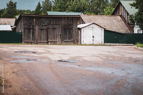old wooden garage © Evgeny
