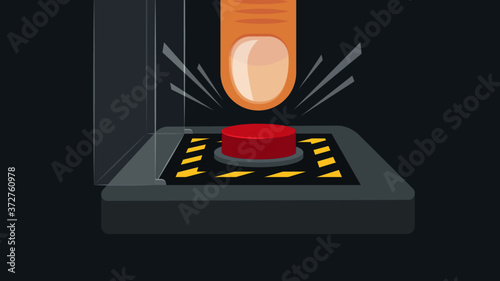 Big Red Nuclear Button, warning do not push