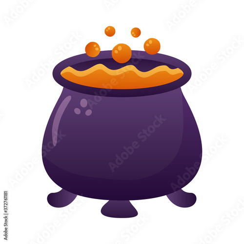 witch cauldron pot degradient style icon