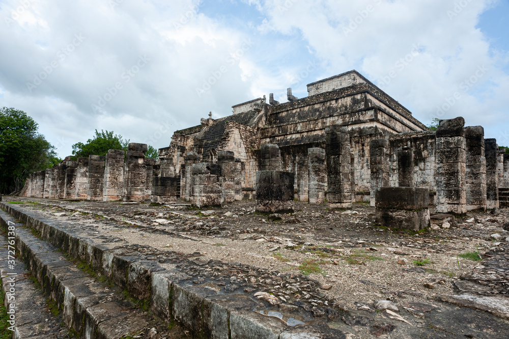 Chichen Itza an Mayan arqueological zone at Yucatan, Mexico.