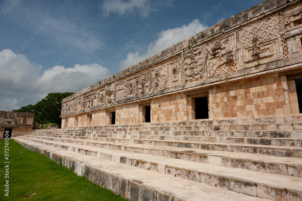Fototapeta premium Uxmal an Mayan arqueological zone at Yucatan, Mexico.