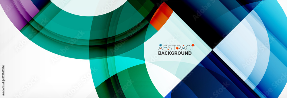 Round shapes, triangles and circles. Modern abstract background Round shapes, triangles and circles. Modern abstract background