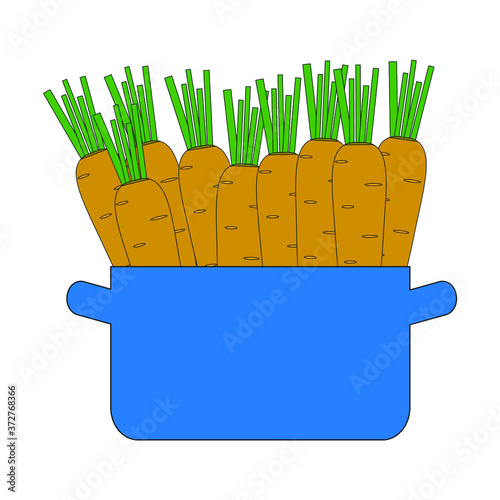 Carrots in the pan