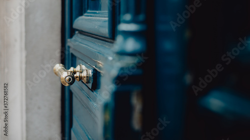 Canvas Print Porte d'entrée bleue
