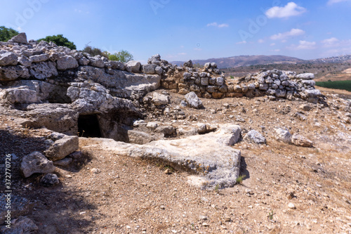 Excavations in archaeology park of Samaria settlement