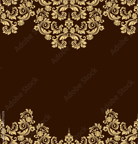 Abstract floral pattern. Vector seamless background. Perfect for invitations or announcements.